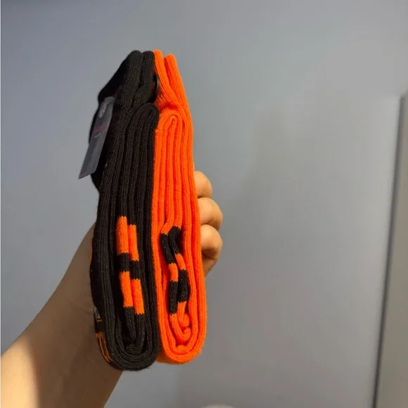 NWT Chucky two pack knee high socks black and orange - Picture 3 of 6